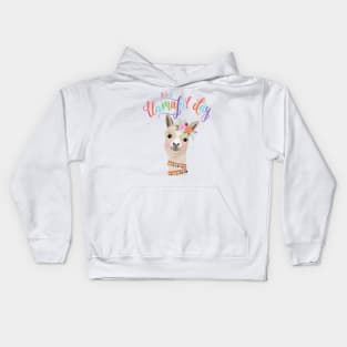 Llama lady Kids Hoodie